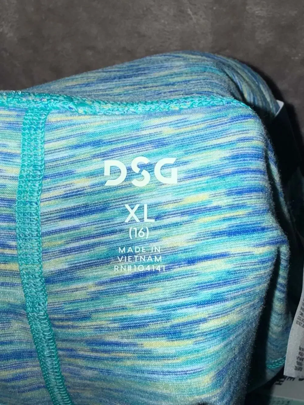 DSG Momentum Mid-Rise Skort Blue Space Dye Size XL